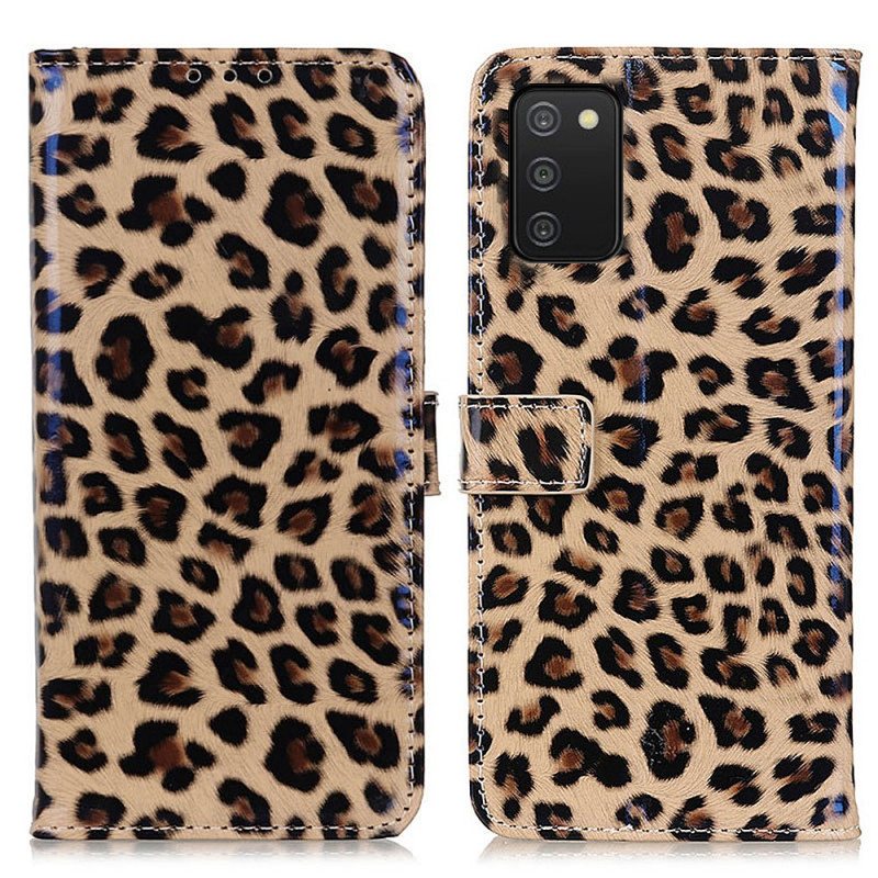 Folio Deksel Til Samsung Galaxy A03s Leopard