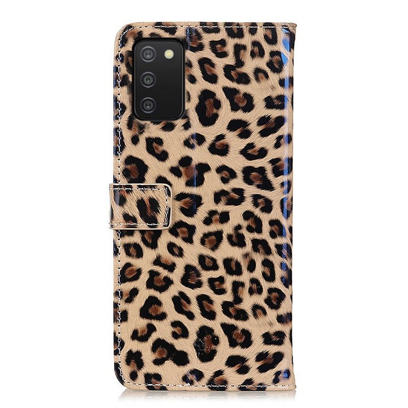 Folio Deksel Til Samsung Galaxy A03s Leopard