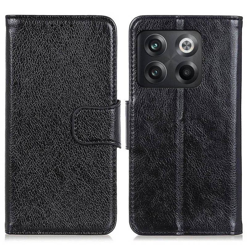 Folio Deksel Til OnePlus 10T 5G Nappa Split Leather