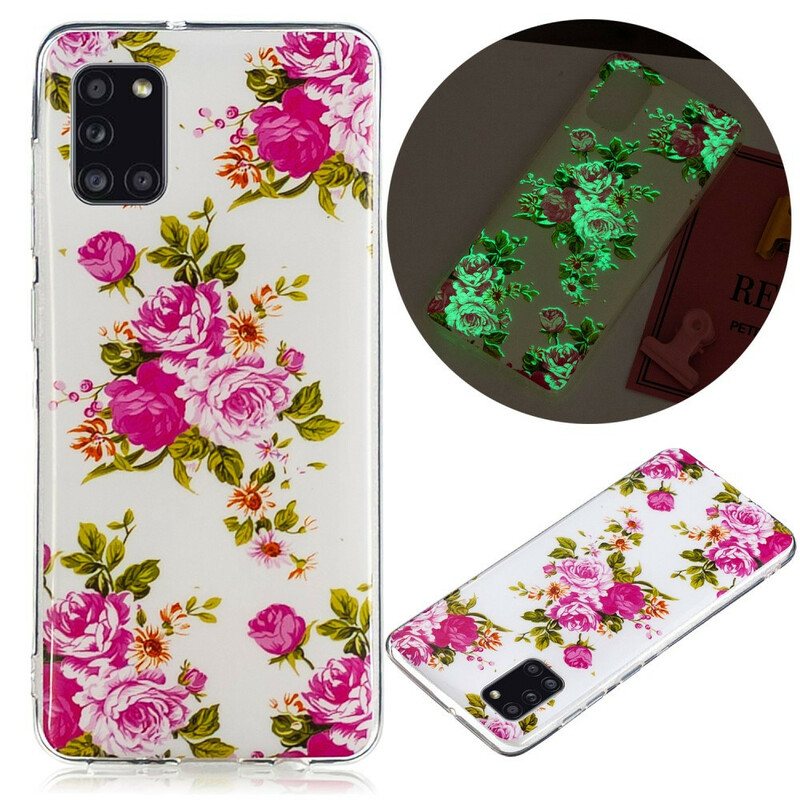 Deksel Til Samsung Galaxy A31 Fluorescerende Liberty-blomster