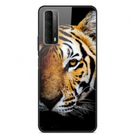 Deksel Til Huawei P Smart 2021 Realistisk Tiger Herdet Glass