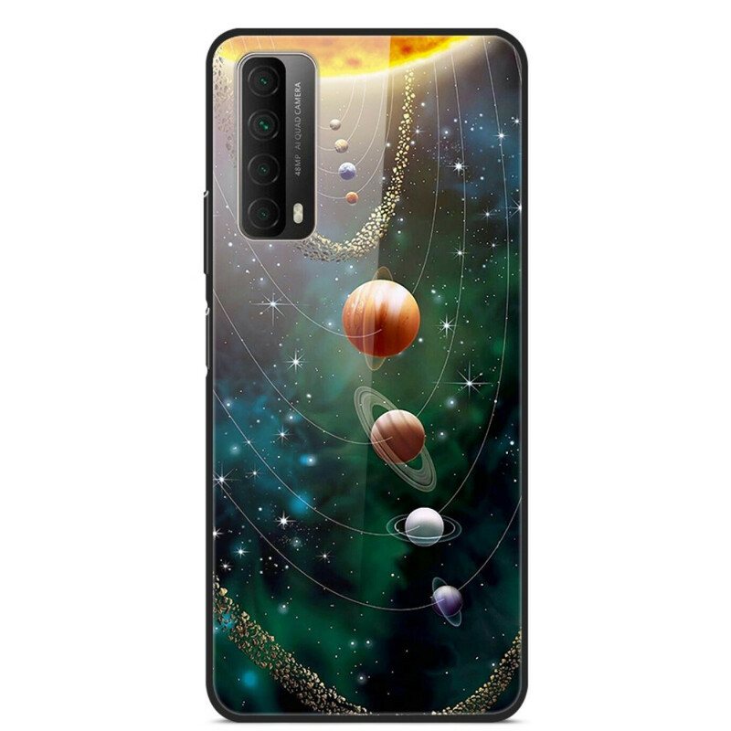 Deksel Til Huawei P Smart 2021 Solar System Planet Herdet Glass