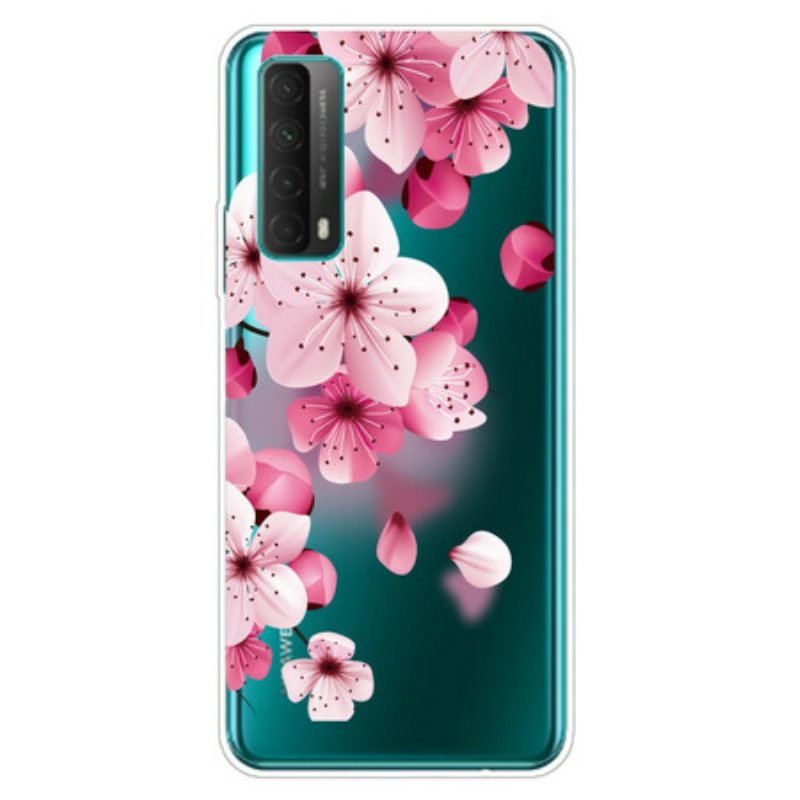 Deksel Til Huawei P Smart 2021 Store Rosa Blomster