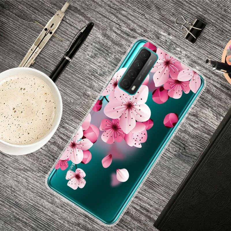 Deksel Til Huawei P Smart 2021 Store Rosa Blomster