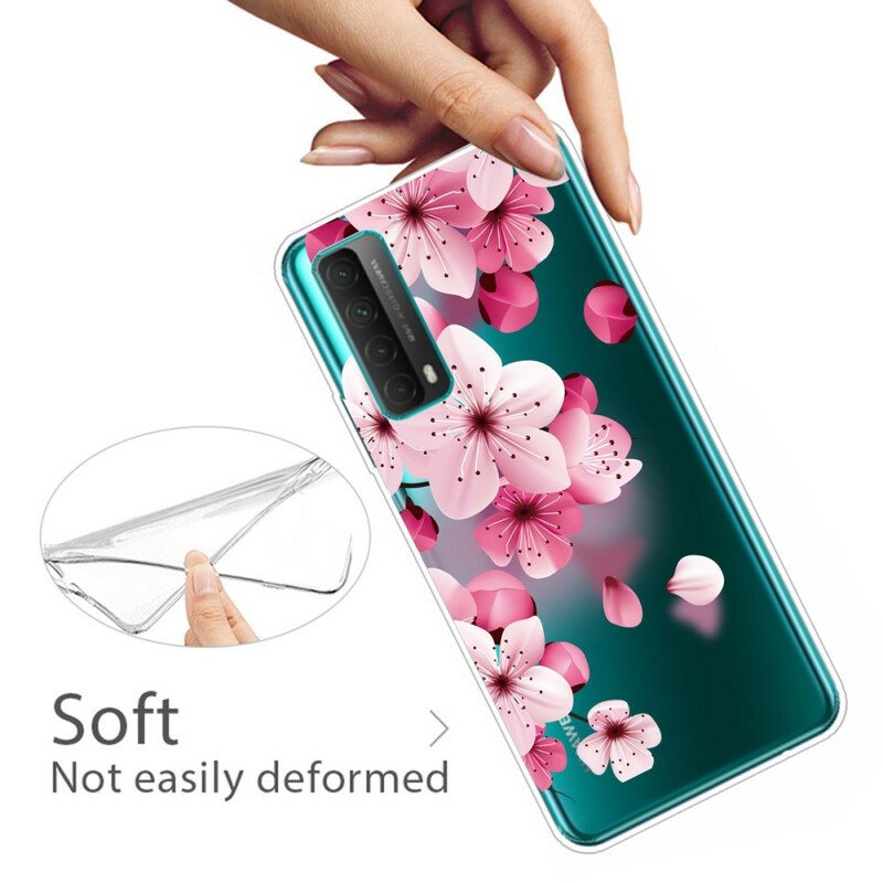 Deksel Til Huawei P Smart 2021 Store Rosa Blomster