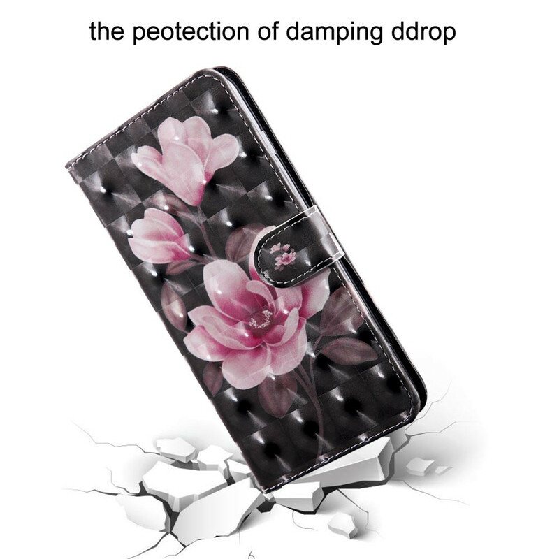 Folio Deksel Til Huawei P Smart 2021 Lys Spot Blomster Blossom