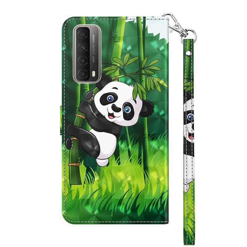 Lærdeksel Til Huawei P Smart 2021 Panda Og Bambus