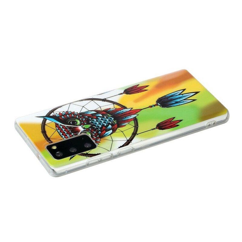 Deksel Til Samsung Galaxy Note 20 Fluorescerende Owl Dream Catcher