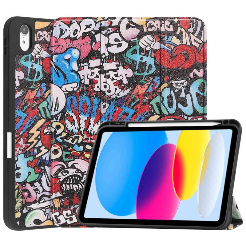 Beskyttelse Deksel Til iPad 10.9" (2022) Graffiti Pennholder