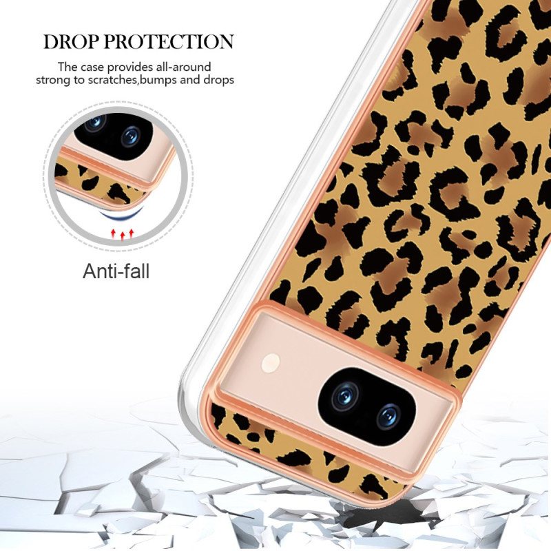 Deksel Google Pixel 8a Leopardtrykk Beskyttelse Deksel