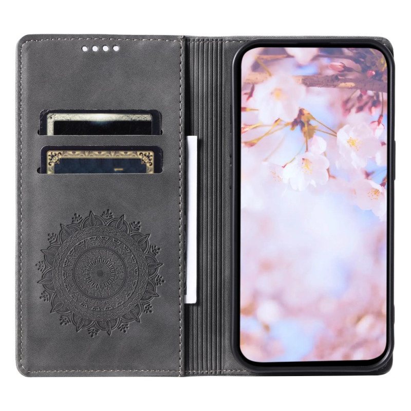 Folio Deksel Google Pixel 8a Mandala Semsket Skinneffekt