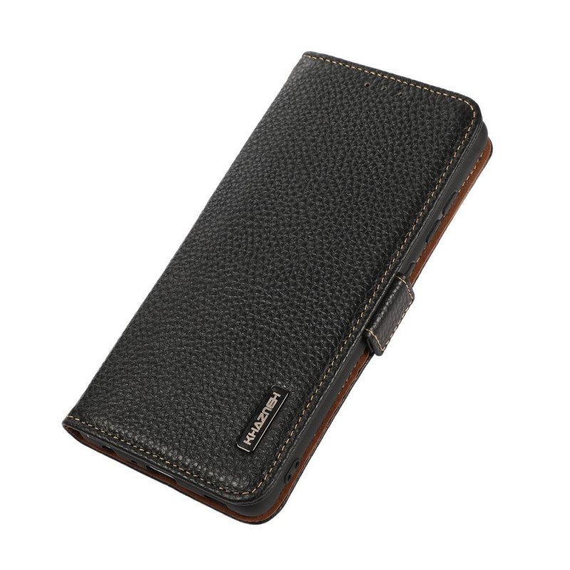 Folio Deksel Til OnePlus Nord CE 2 5G Litchi Leather Kazneh