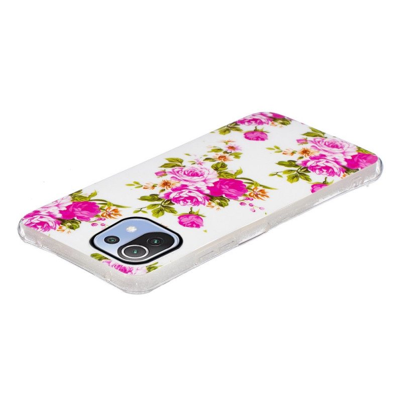 Deksel Til Xiaomi Mi 11 Lite 4G / 5G / 5G NE Neon Liberty-blomster