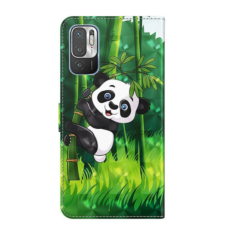 Folio Deksel Til Poco M3 Pro 5G Panda Og Bambus