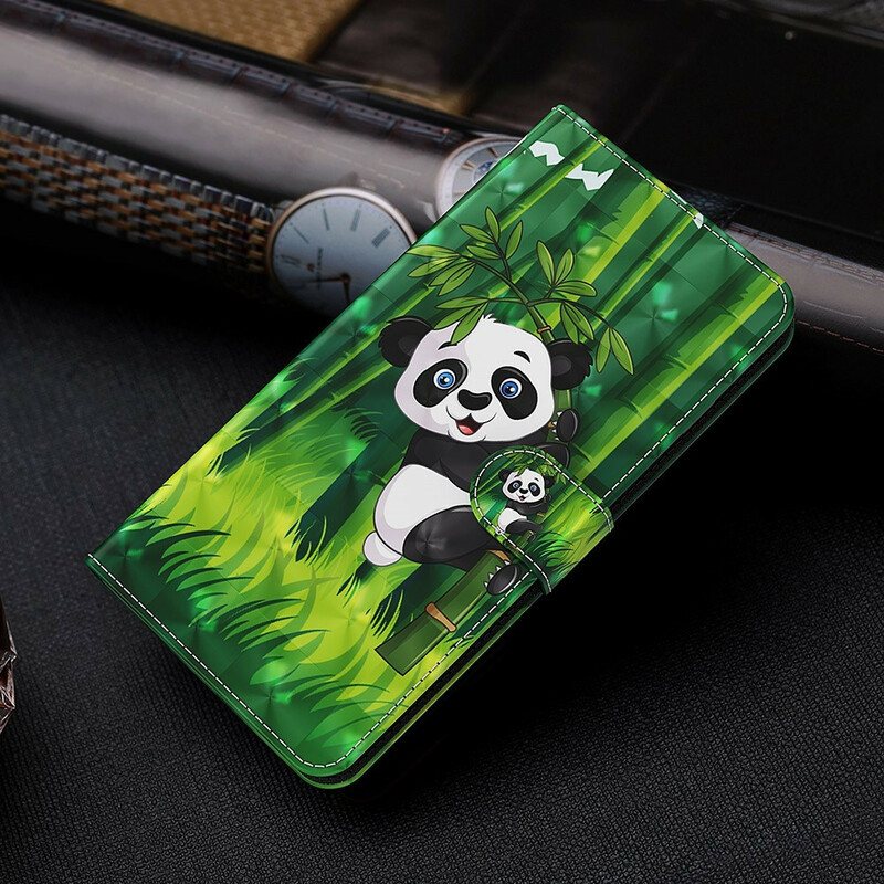 Folio Deksel Til Poco M3 Pro 5G Panda Og Bambus