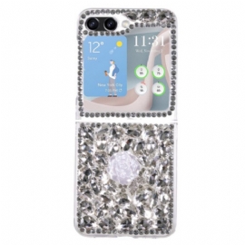 Deksel Til Samsung Galaxy Z Flip 5 White Rose Charms