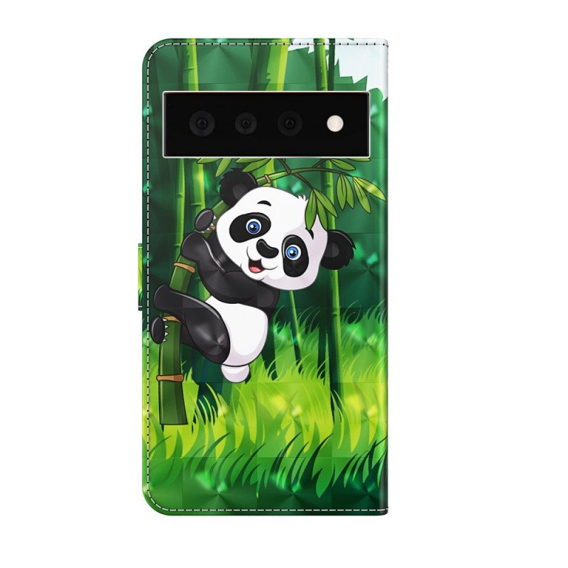 Folio Deksel Til Google Pixel 6 Pro Panda Og Bambus