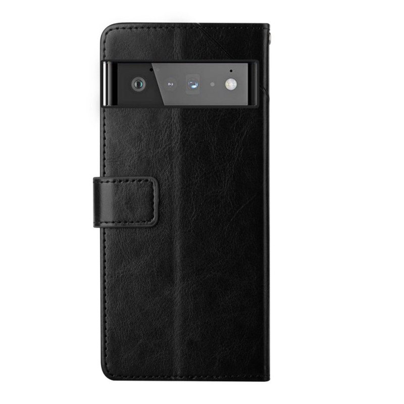 Lærdeksel Til Google Pixel 6 Pro Stil Leather Geo Y Design