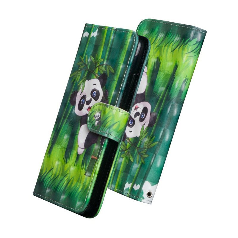 Folio Deksel Til Samsung Galaxy Note 20 Ultra Panda Og Bambus