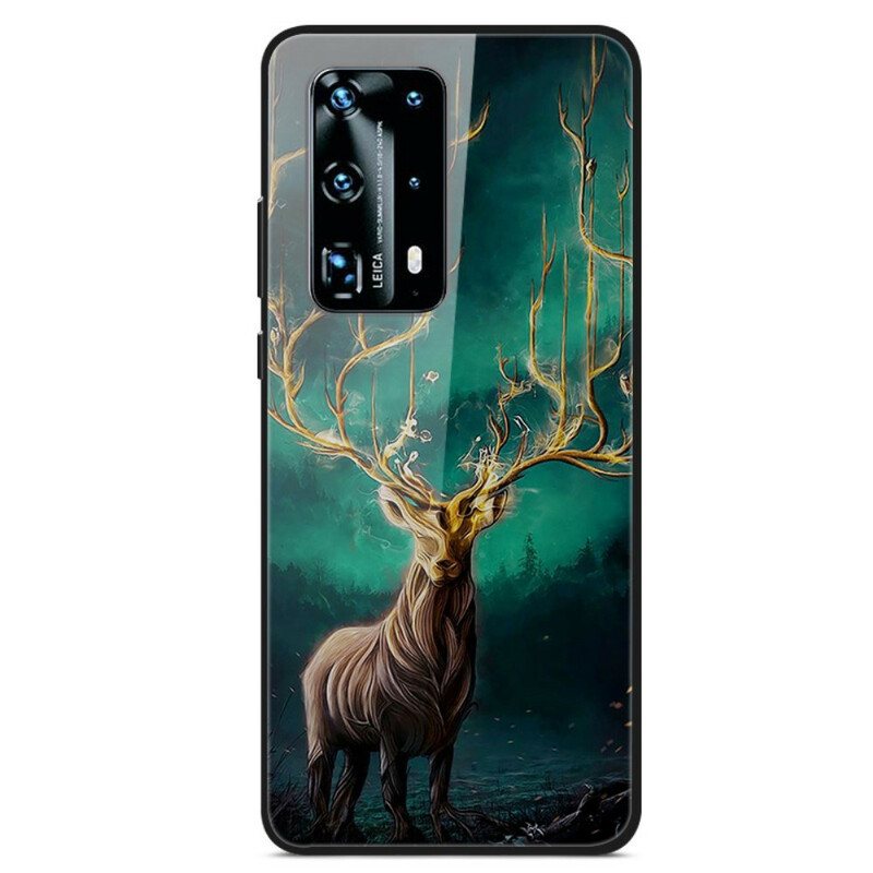 Deksel Til Huawei P40 Deer King Herdet Glass