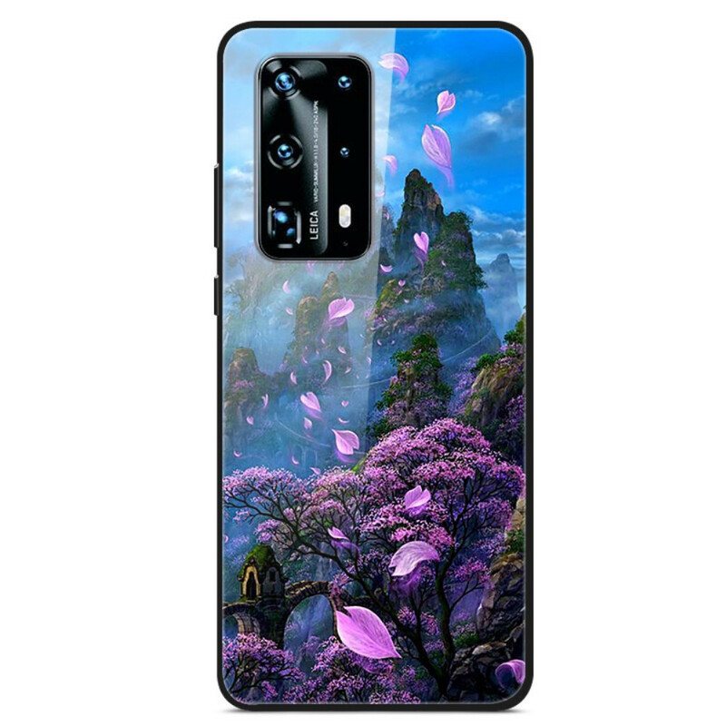 Deksel Til Huawei P40 Fantasy Landskap Herdet Glass