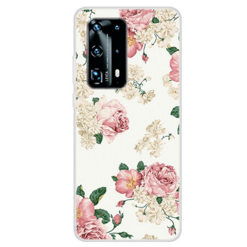 Deksel Til Huawei P40 Liberty Blomster