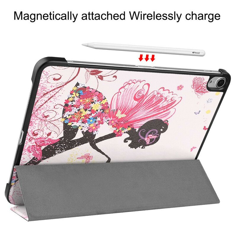 Beskyttelse Deksel Til iPad Air (2022) (2020) Floral Fairy Imitert Skinn