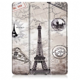 Beskyttelse Deksel Til iPad Air (2022) (2020) Retro Eiffeltårn Med Pennholder