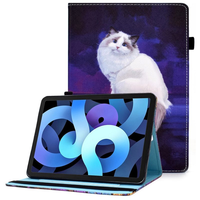 Etui Til iPad Air (2022) (2020) Hvit Katt