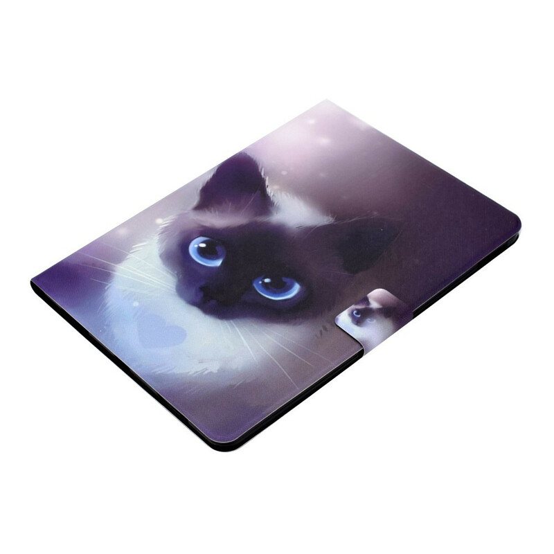 Folio Deksel Til iPad Air (2022) (2020) Blue Eyed Cat