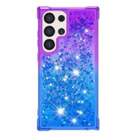 Deksel Samsung Galaxy S24 Ultra 5g Flytende Glitter