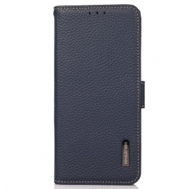 Folio Deksel Samsung Galaxy S24 Ultra 5g Khazneh Litchi Leather Beskyttelse Deksel