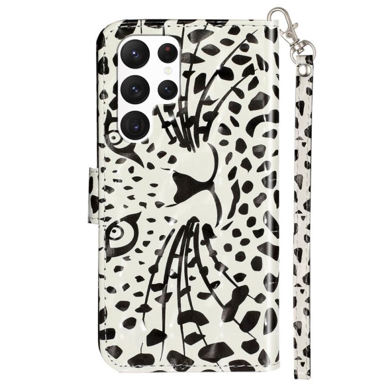 Folio Deksel Samsung Galaxy S24 Ultra 5g Leopardhode