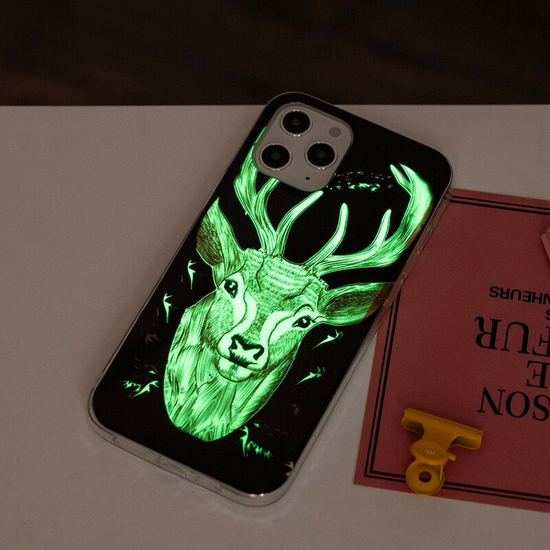 Deksel Til iPhone 12 Pro Max Fluorescerende Majestic Deer