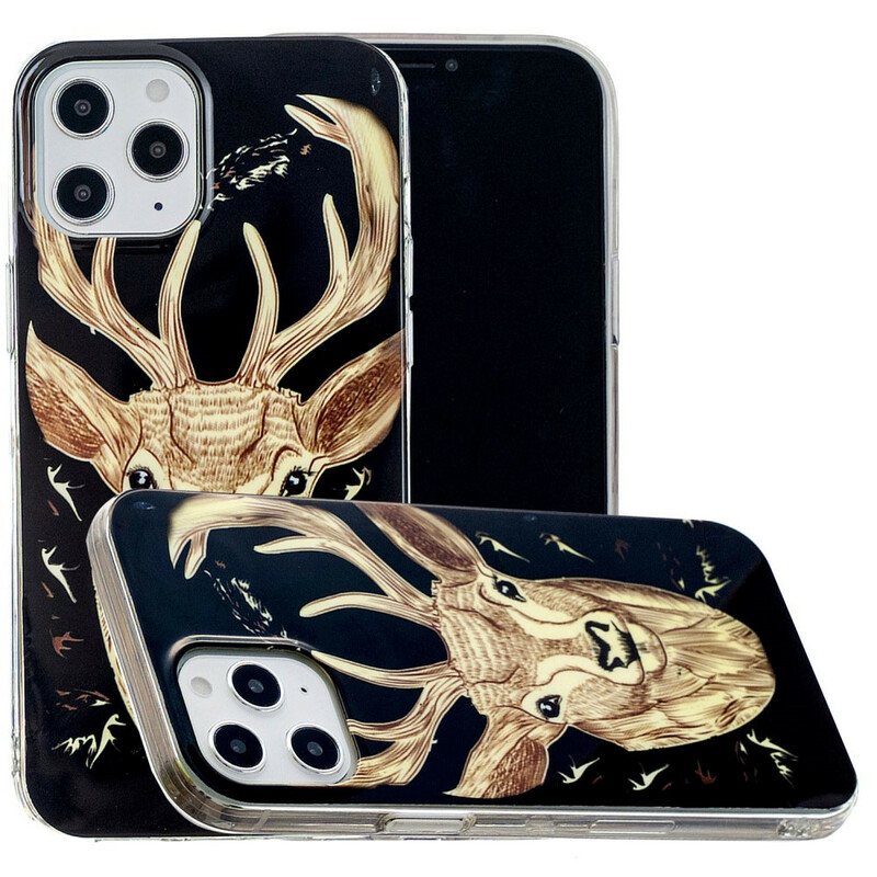 Deksel Til iPhone 12 Pro Max Fluorescerende Majestic Deer