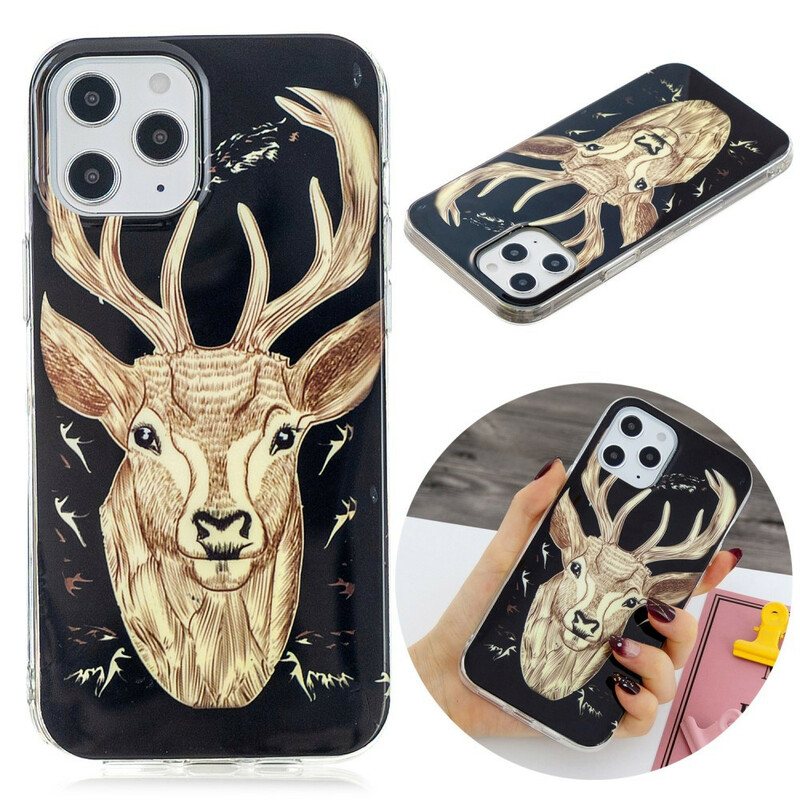 Deksel Til iPhone 12 Pro Max Fluorescerende Majestic Deer