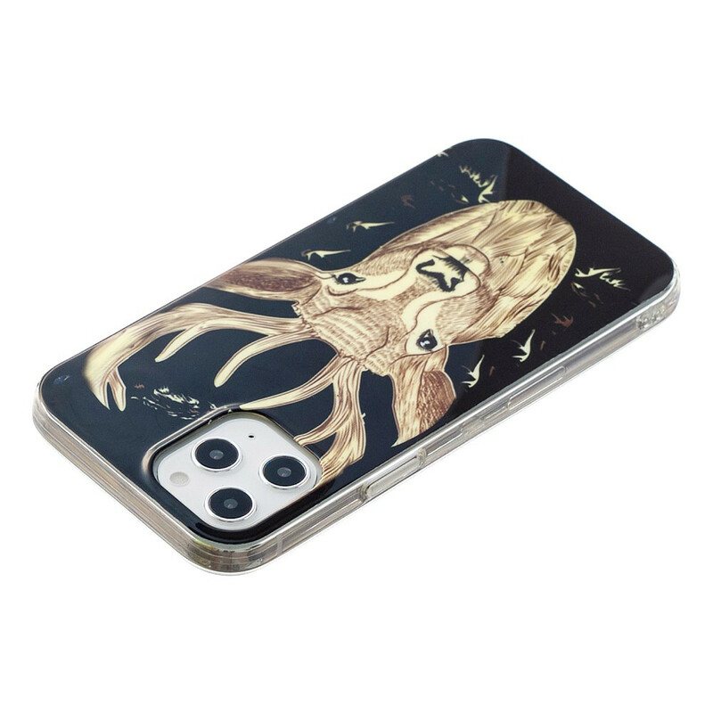 Deksel Til iPhone 12 Pro Max Fluorescerende Majestic Deer