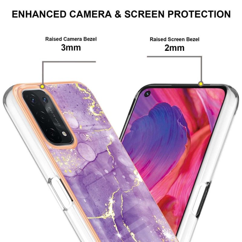 Deksel Til Oppo A54 5G / A74 5G Marmor Design