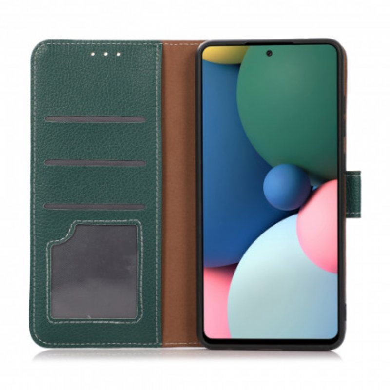 Folio Deksel Til Oppo A54 5G / A74 5G Litchi Tekstur