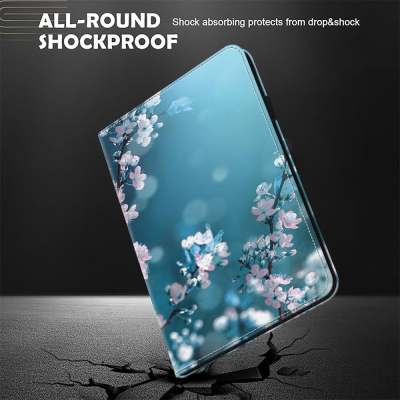 Case Etui Samsung Galaxy Tab S9 Fe Mobildeksel Plommeblomster