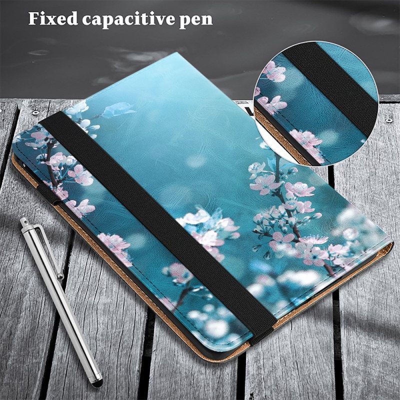 Case Etui Samsung Galaxy Tab S9 Fe Mobildeksel Plommeblomster