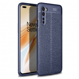 Deksel Til OnePlus Nord Dobbel Linje Litchi Leather Effect