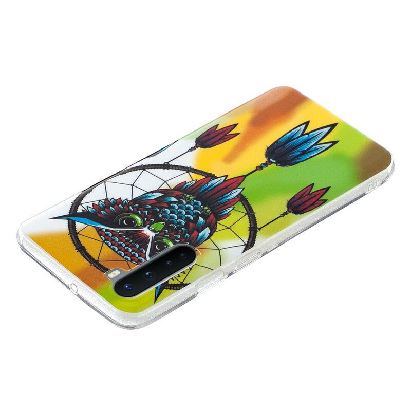 Deksel Til OnePlus Nord Fluorescerende Owl Dream Catcher