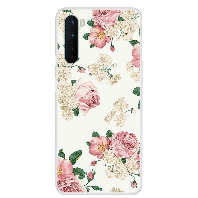 Deksel Til OnePlus Nord Sømløse Liberty-blomster