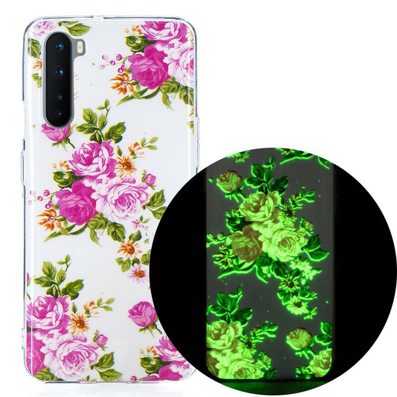 Mobildeksel Til OnePlus Nord Fluorescerende Liberty-blomster