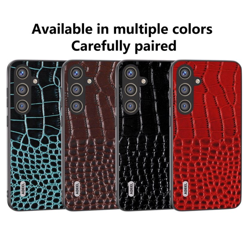 Deksel Samsung Galaxy S24 Plus 5g Abeel Crocodile Texture Series