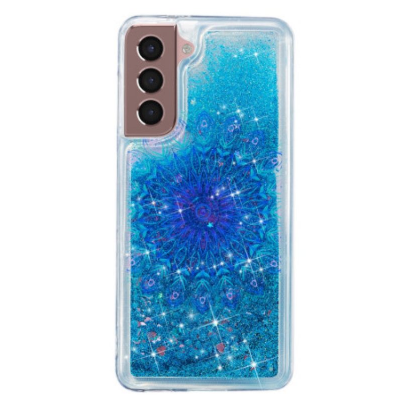 Deksel Samsung Galaxy S24 Plus 5g Flytende Glitter Og Mandala