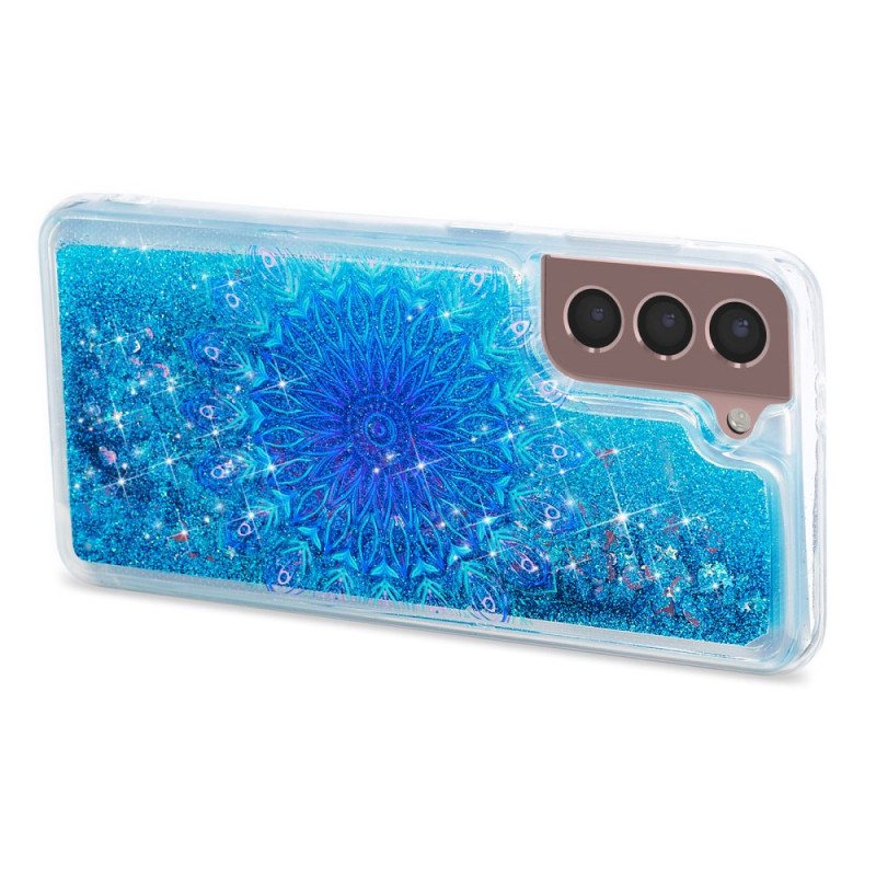 Deksel Samsung Galaxy S24 Plus 5g Flytende Glitter Og Mandala