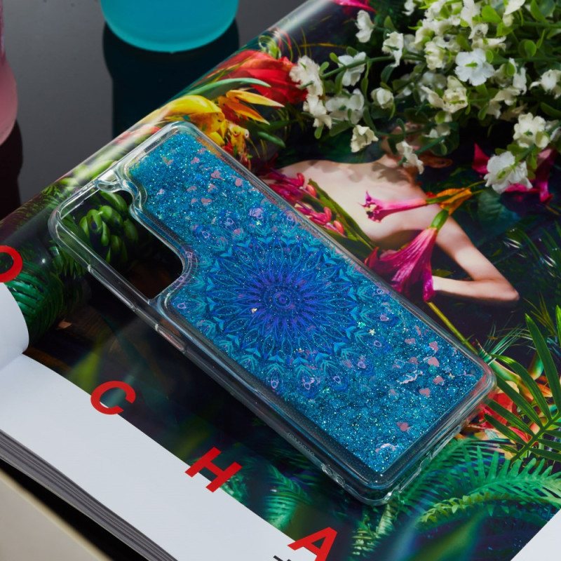 Deksel Samsung Galaxy S24 Plus 5g Flytende Glitter Og Mandala