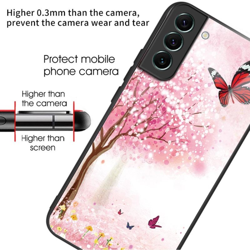 Deksel Samsung Galaxy S24 Plus 5g Kirsebærblomster Av Herdet Glass